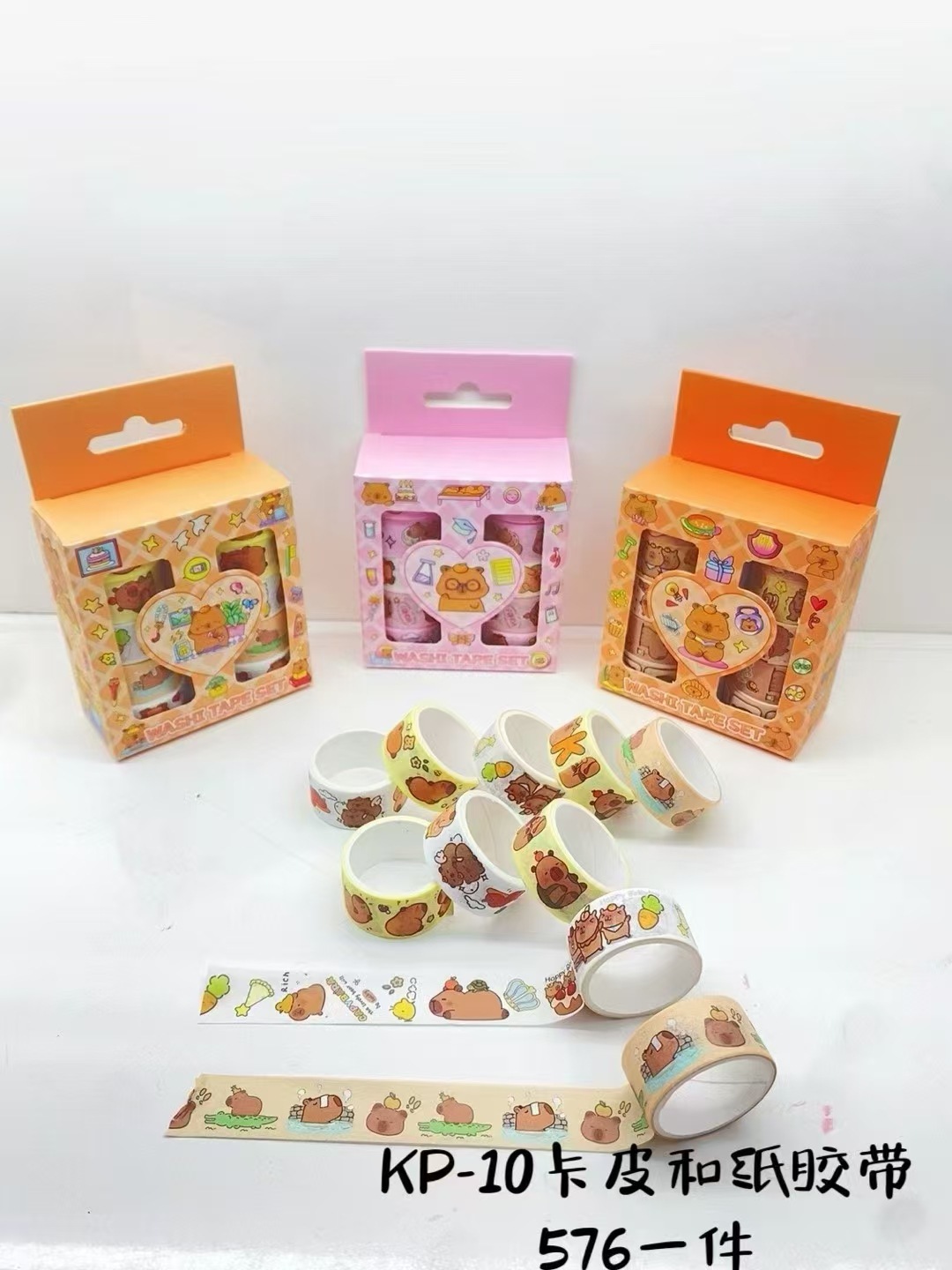 Capybara anime stickers 12pcs a set