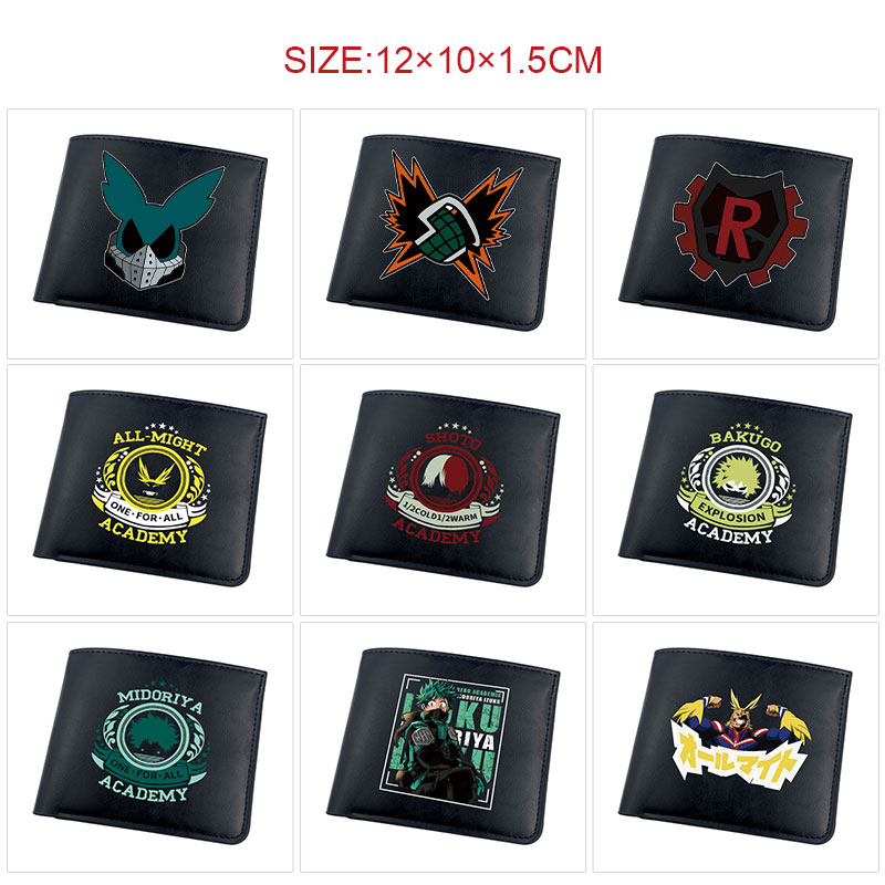 My hero academia anime wallet