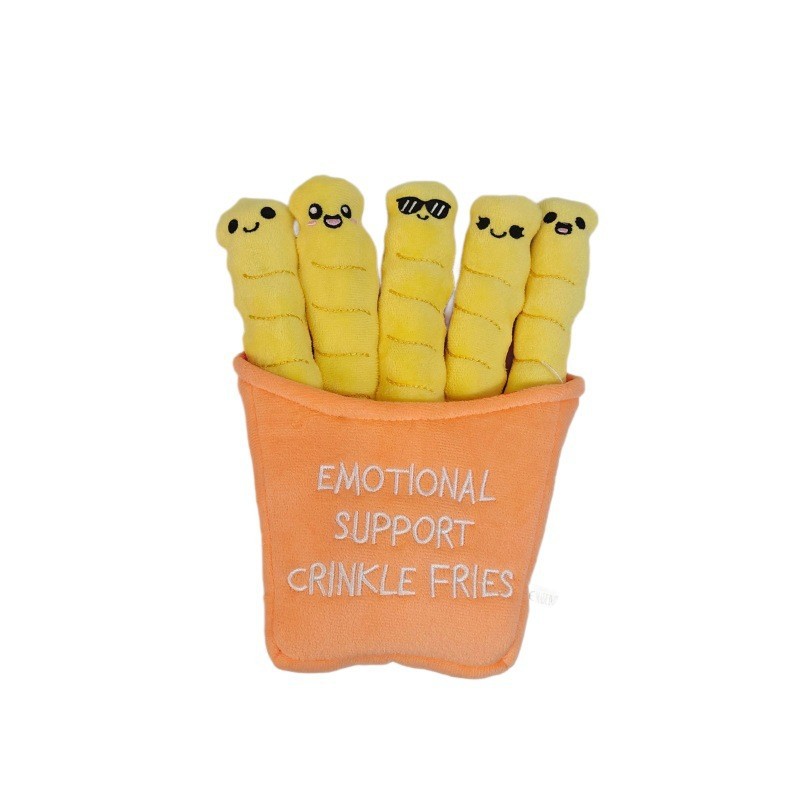 emotional support crinkle fries plush doll 24cm