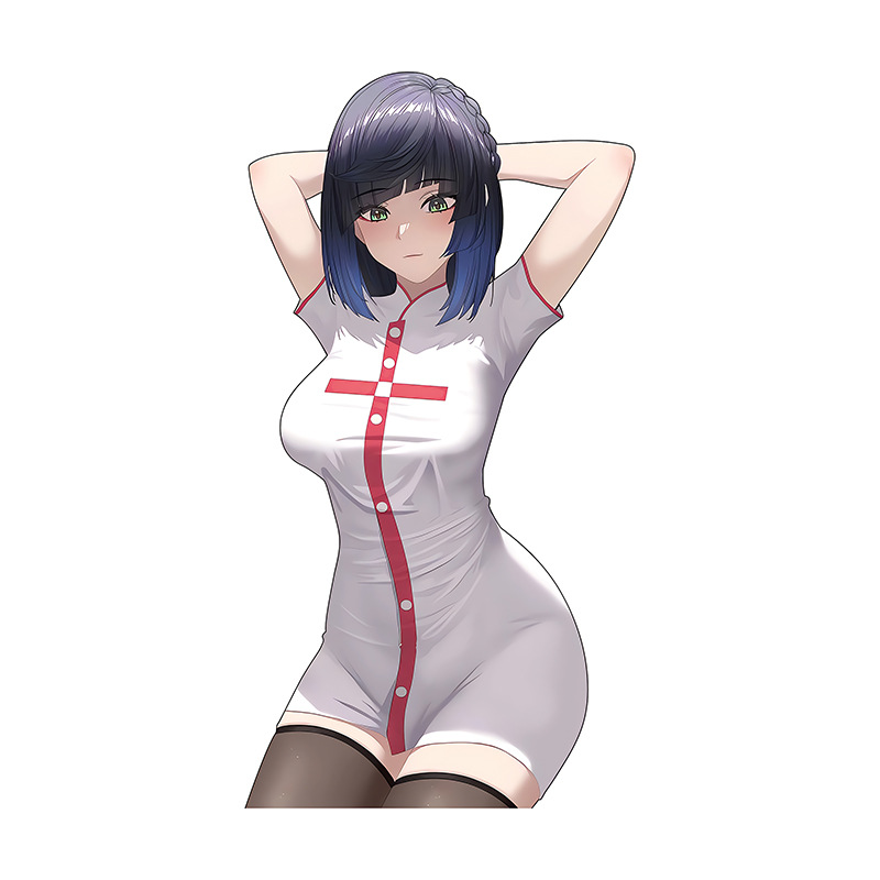 Genshin Impact anime car sticker 13cm
