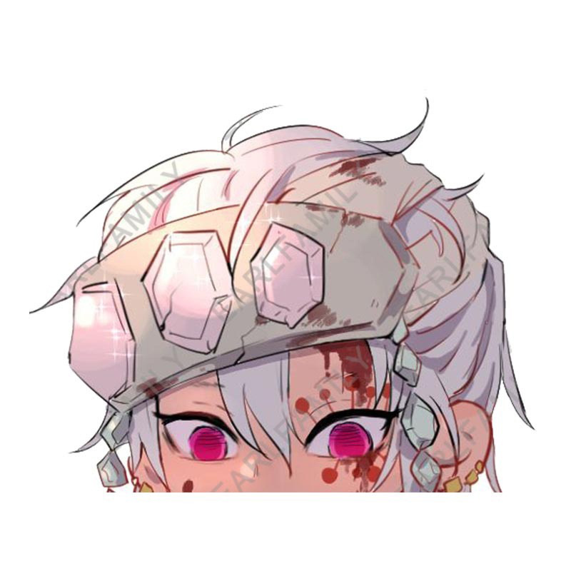 Demon slayer kimets anime car sticker 13cm