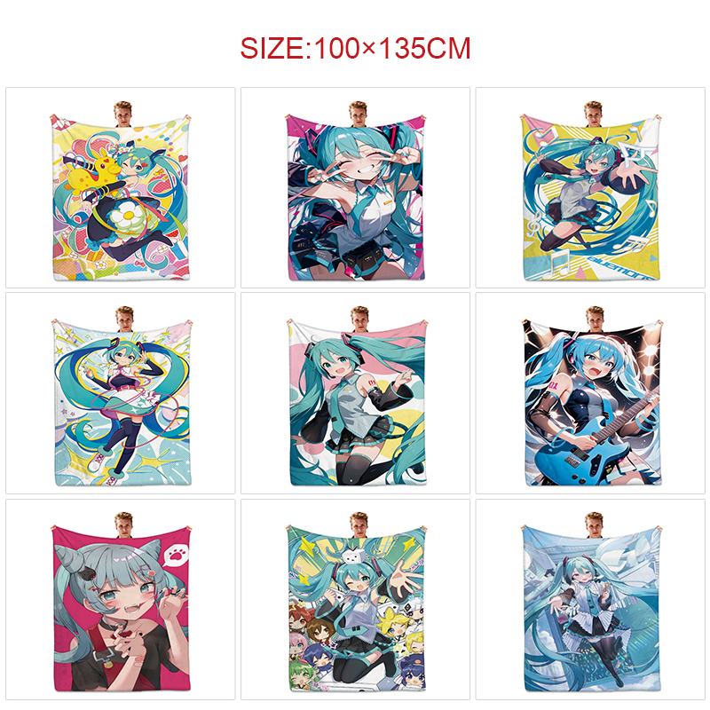 Hatsune Miku anime Blanket 100*135cm