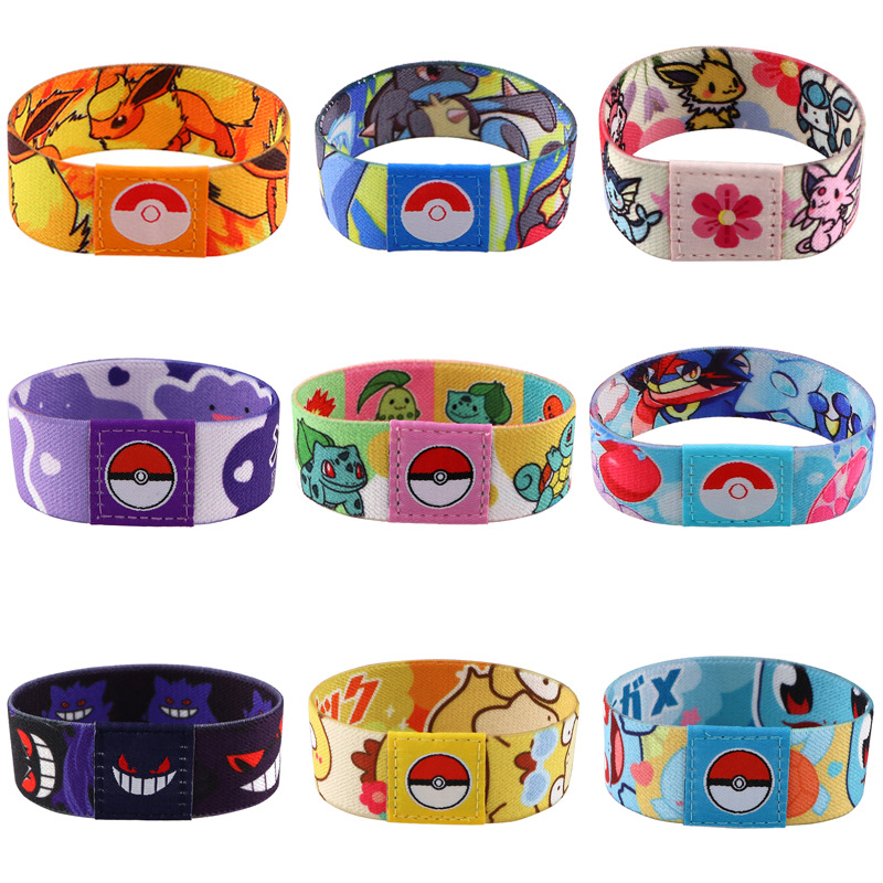 Pokemon anime elastic wrist strap 5pcs a set