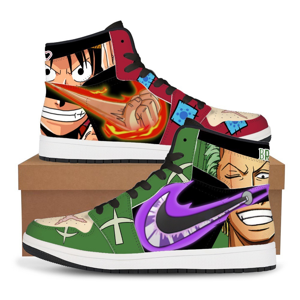 One Piece anime sneakers shoe US men size 6.5-12,women size 5-12