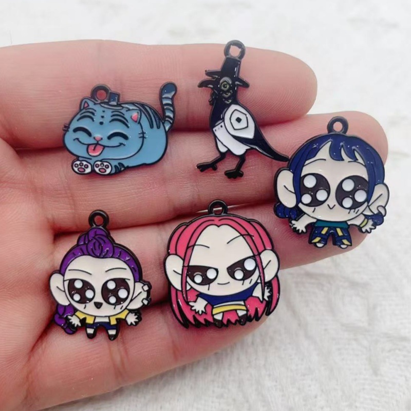 Kpop demon hunters anime pendant 10pcs a set