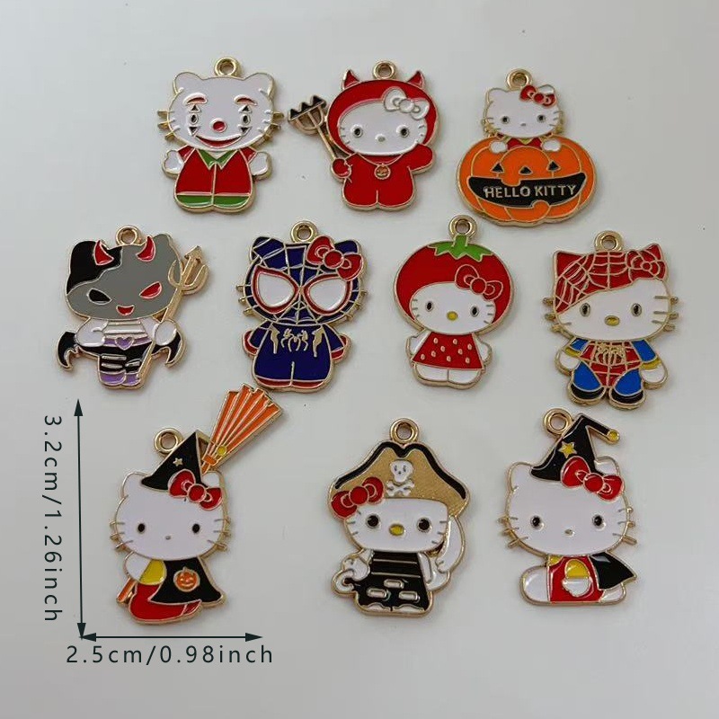 hello kitty anime pendant 10pcs a set