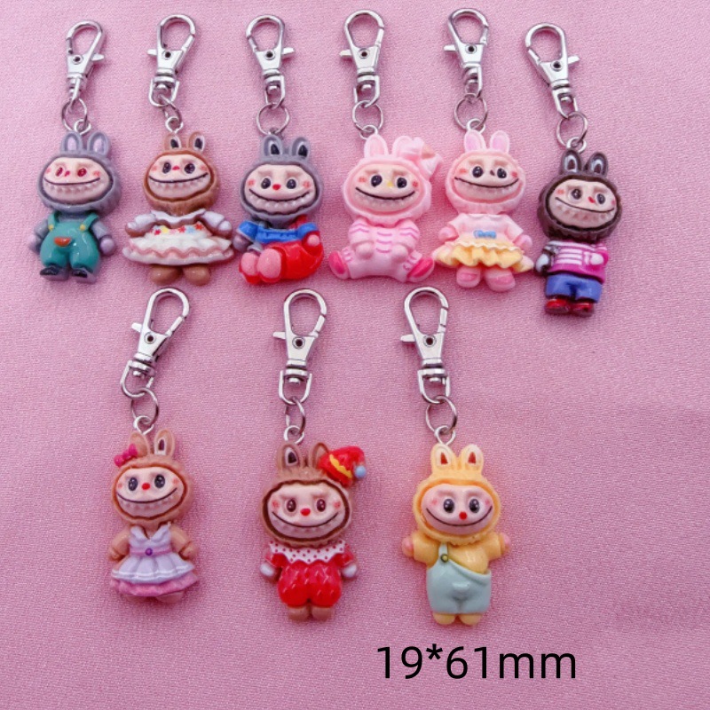 Labubu anime keychain 10pcs a set