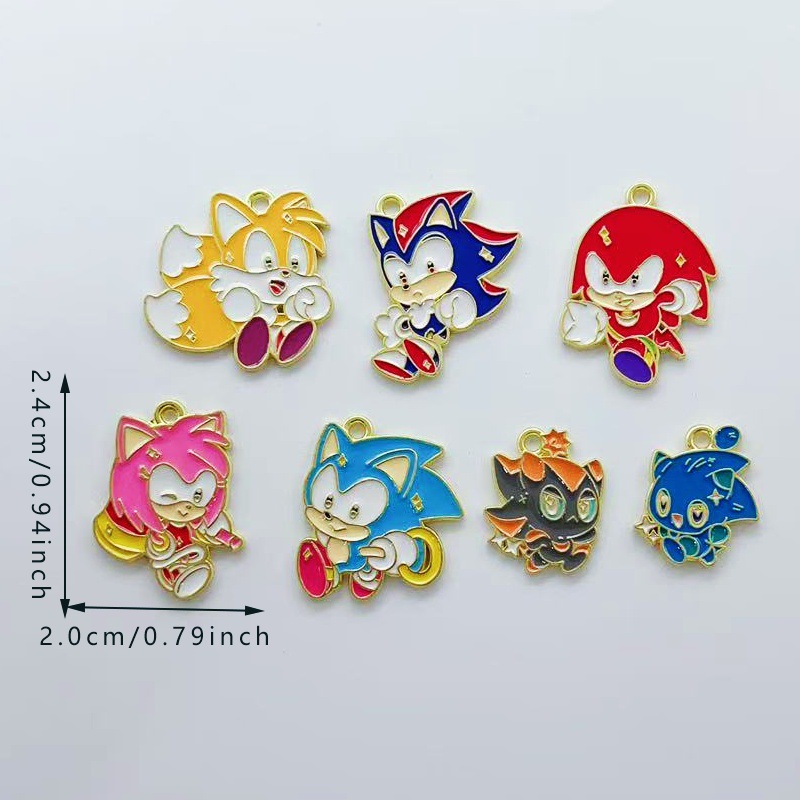 Sonic anime pendant 10pcs a set