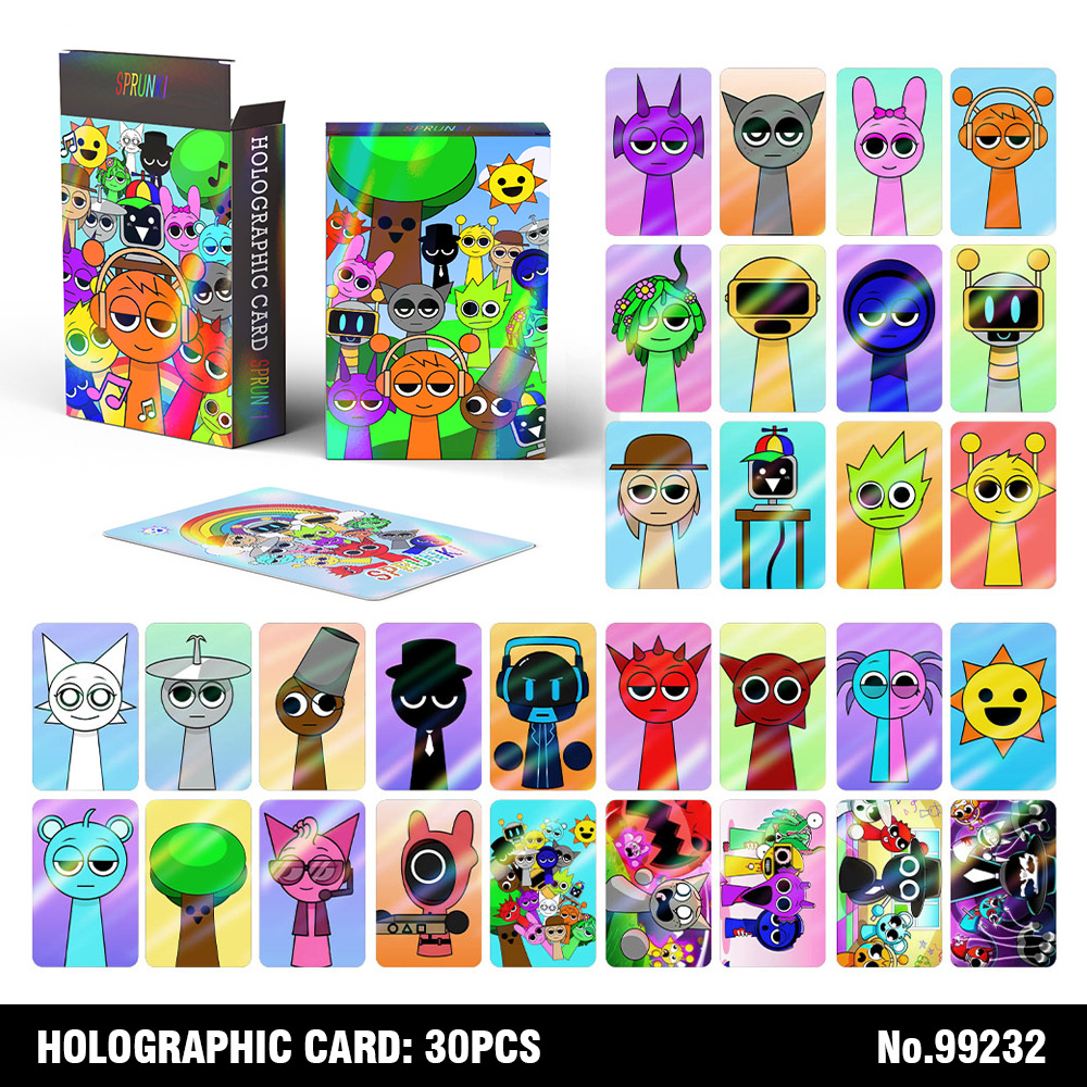 sprunki anime lomo cards 30pcs a set