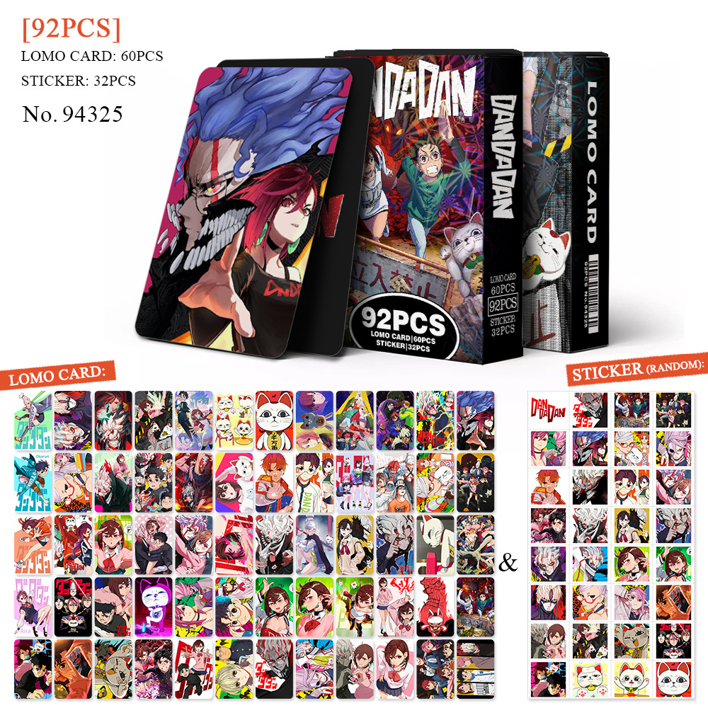 dandadan anime lomo cards 92 pcs a set
