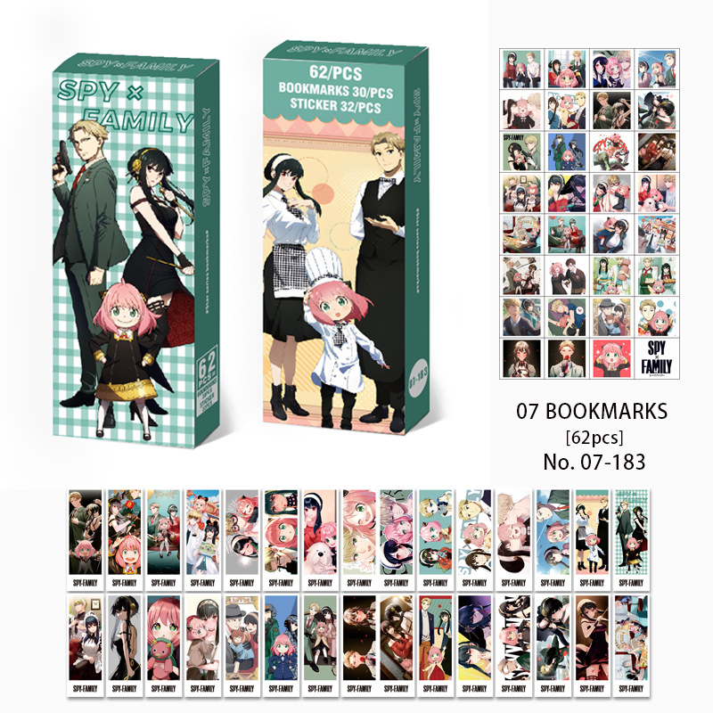 SPY×FAMILY anime bookmark 62pcs a set