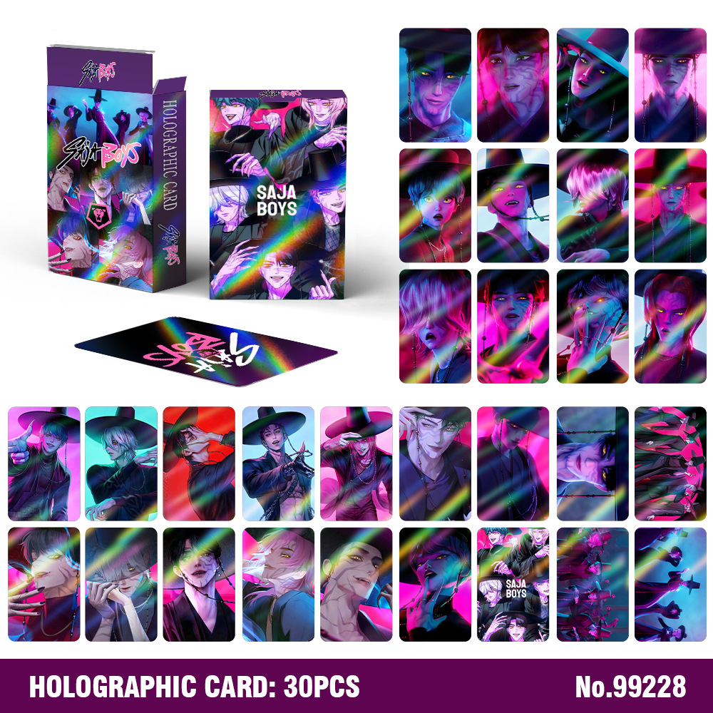 Kpop demon hunters anime lomo cards 30pcs a set