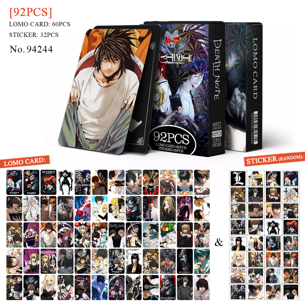 Death Note anime lomo cards 92pcs a set