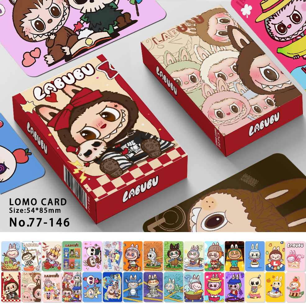 Labubu anime lomo cards 30pcs a set