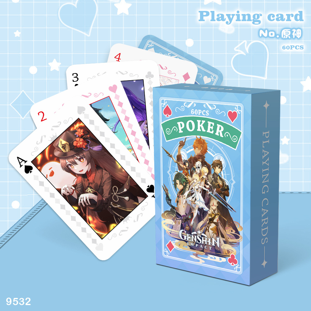 Genshin Impact anime poker