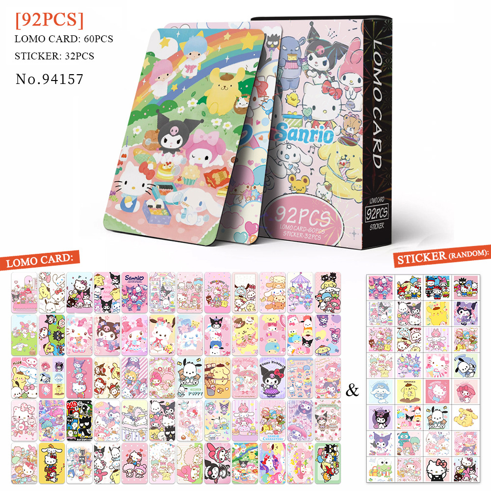 Kuromi anime lomo cards 92 pcs a set