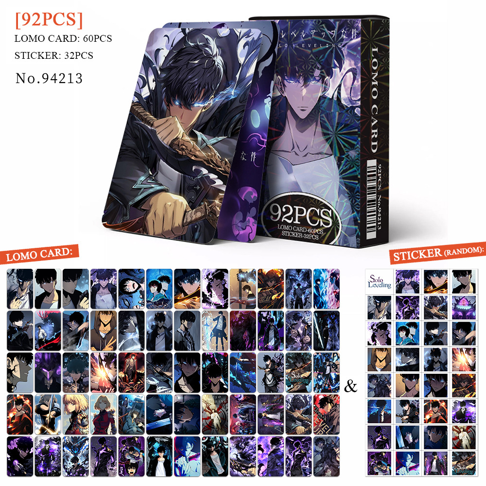 Solo Leveling anime lomo cards 92 pcs a set
