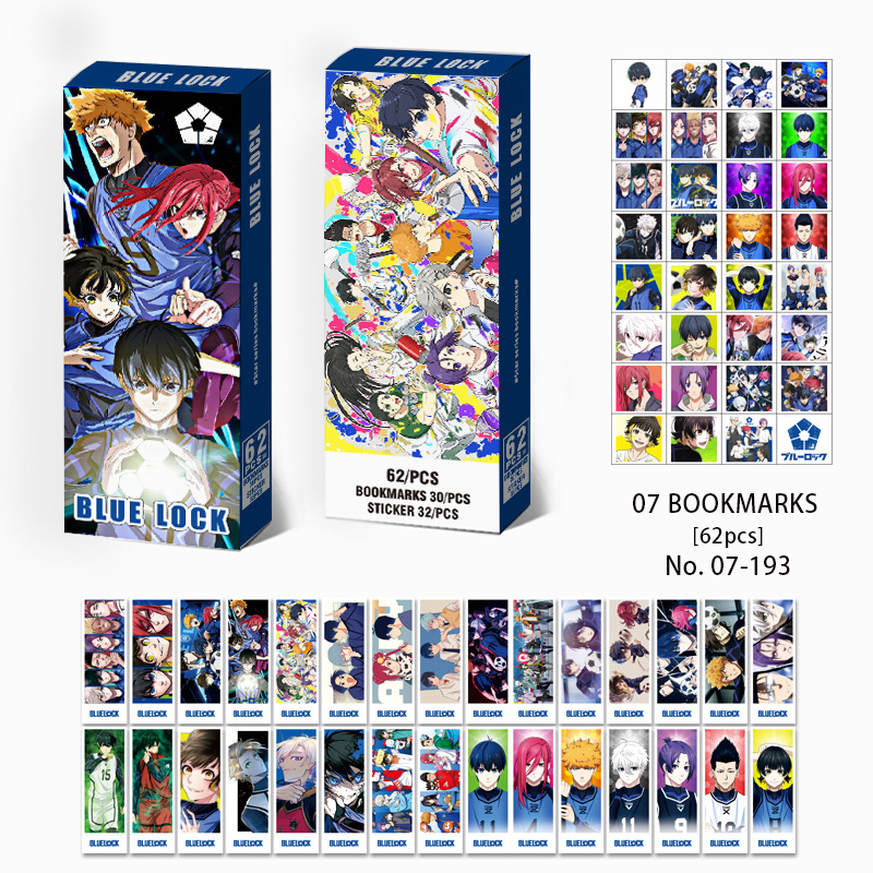 Blue Lock anime bookmark 62pcs a set