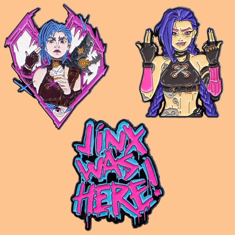 Kpop demon hunters anime pin