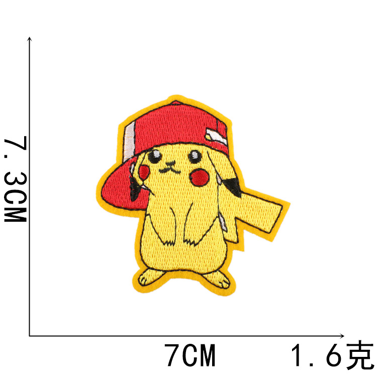 Pokemon anime embroidered fabric patch 10pcs a set