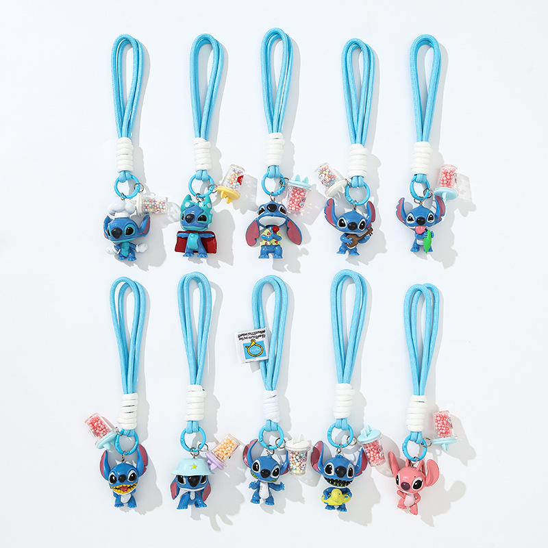 stitch anime keychain 10pcs a set