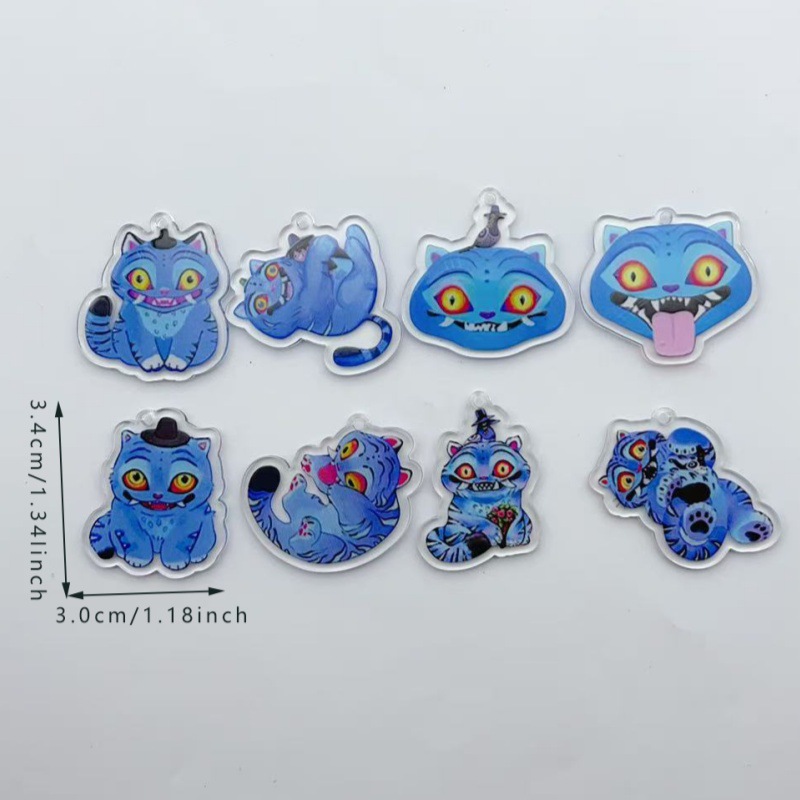 Kpop demon hunters anime acrylic pendant 10pcs a set