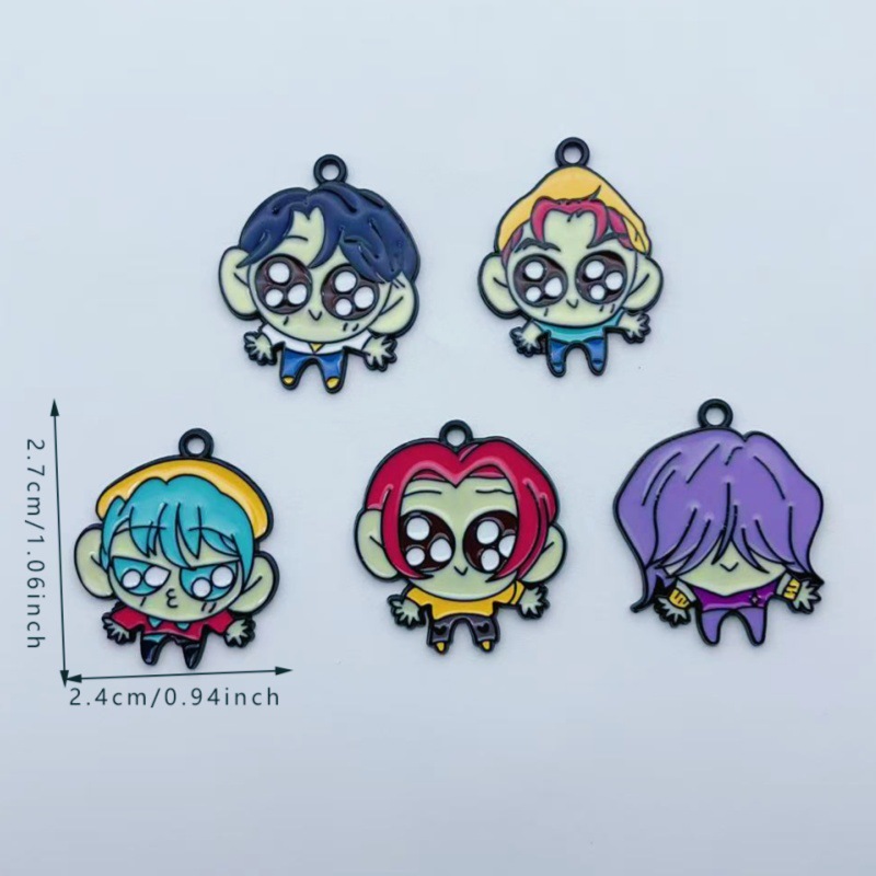Kpop demon hunters anime pendant 10pcs a set