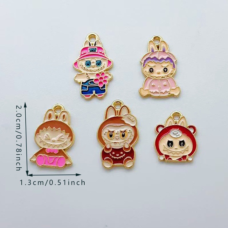 Labubu anime pendant 10pcs a set