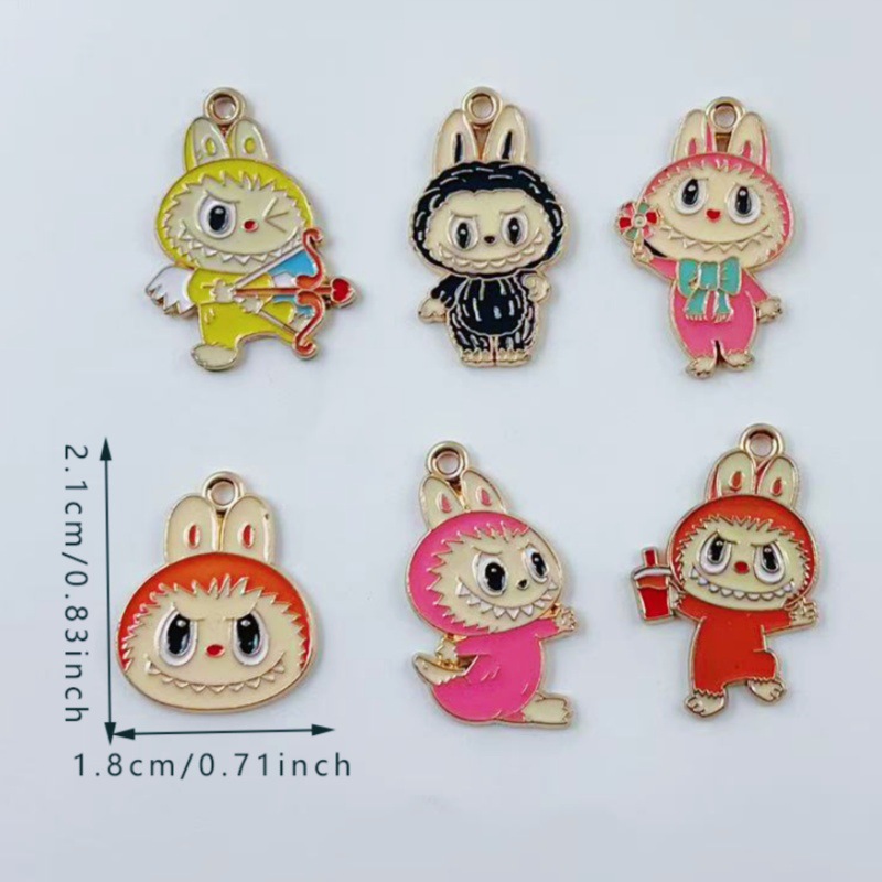 Labubu anime pendant 10pcs a set