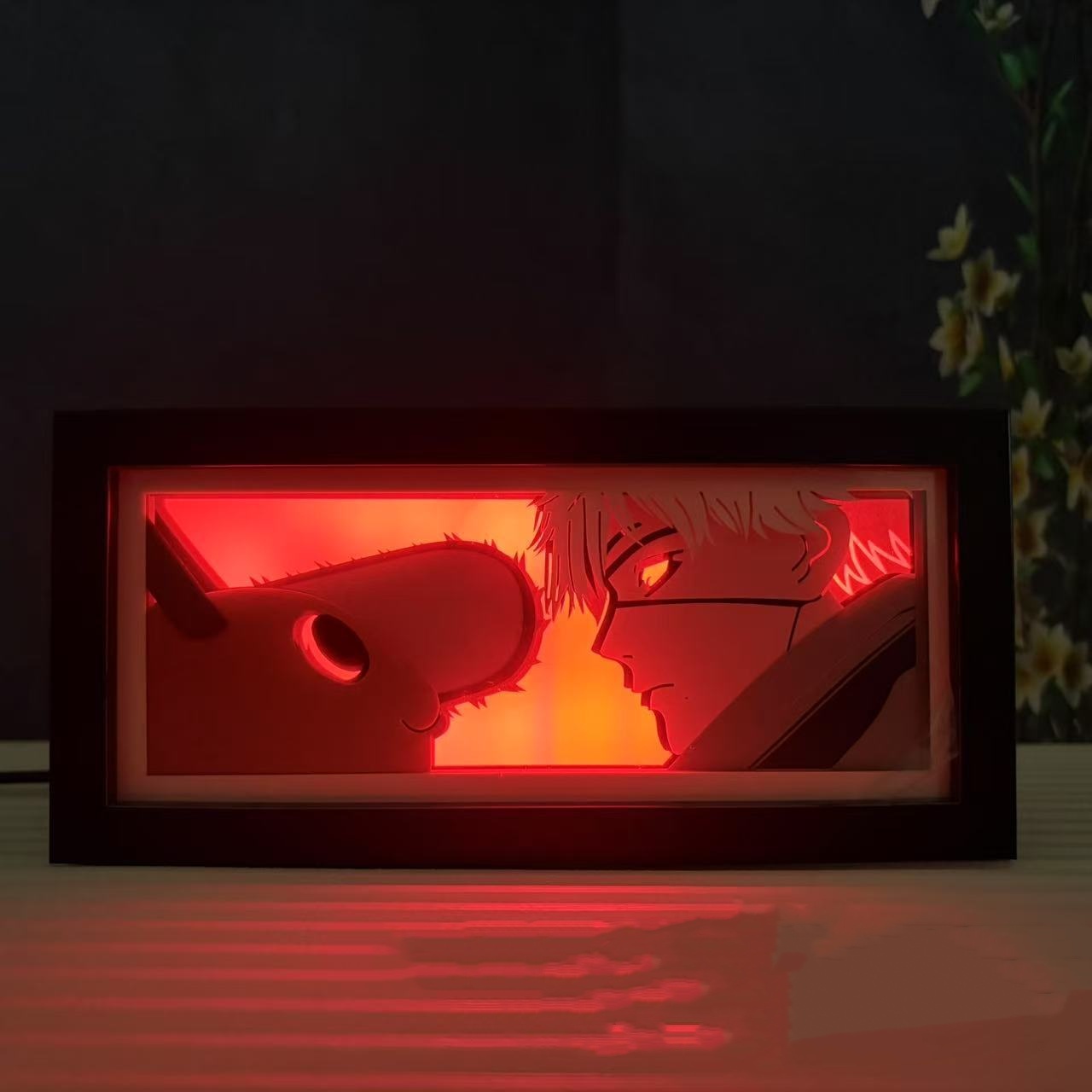 chainsaw man anime light lamp RGB remote control