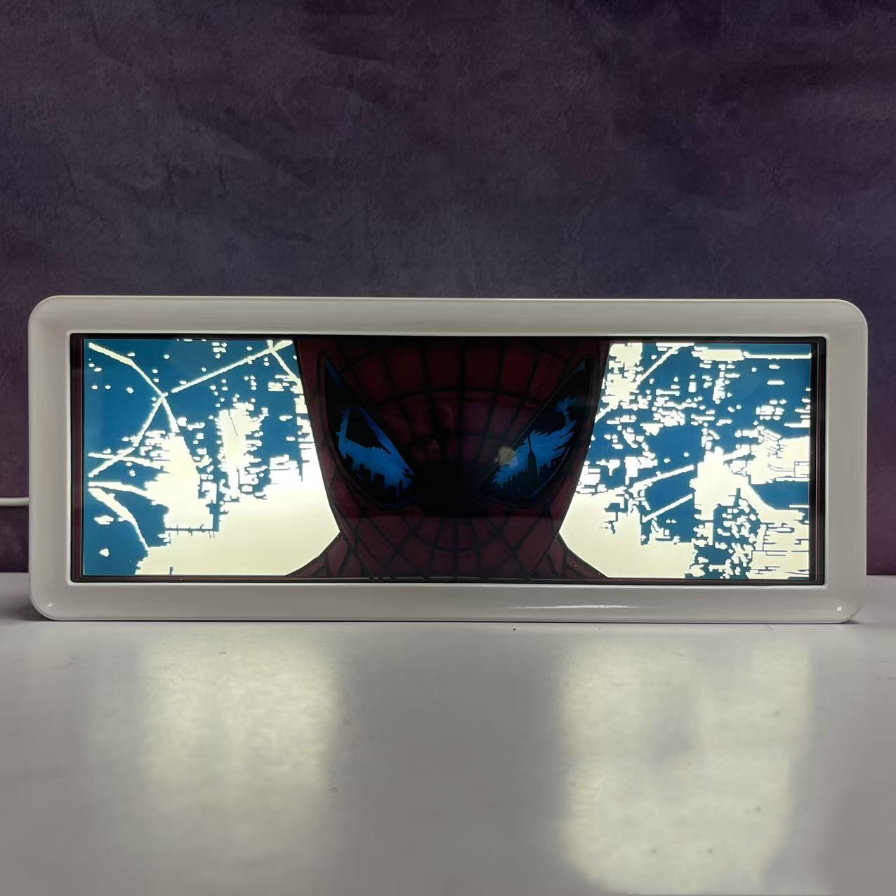 spider man anime light lamp 16 color remote control