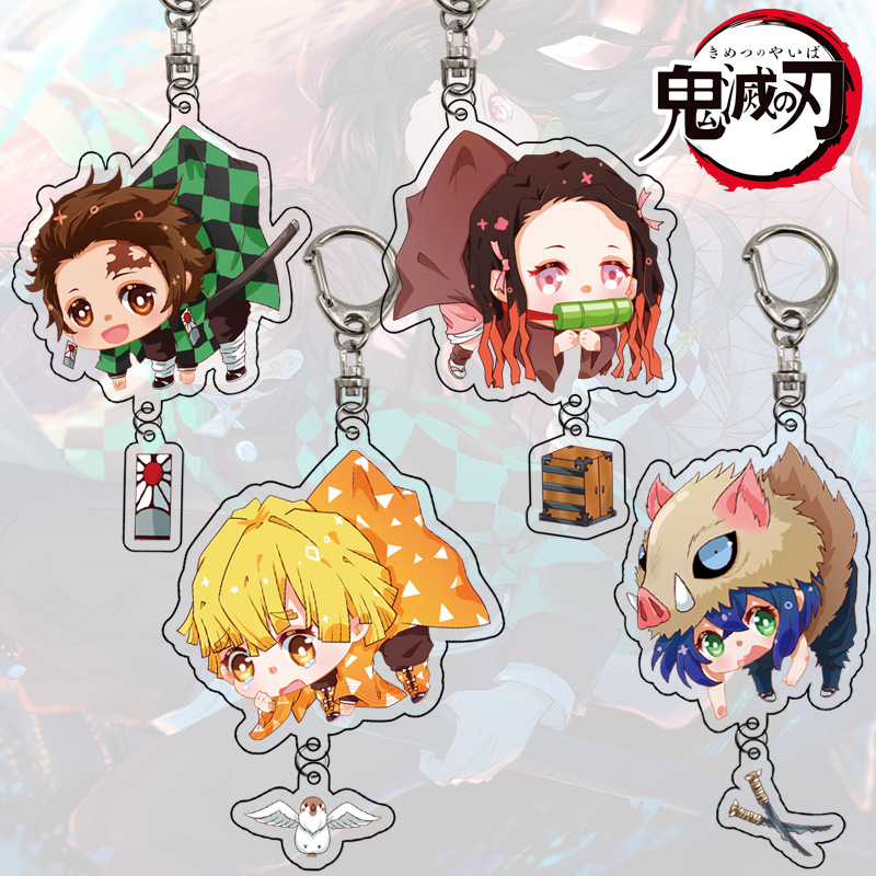 Demon slayer kimets anime keychain
