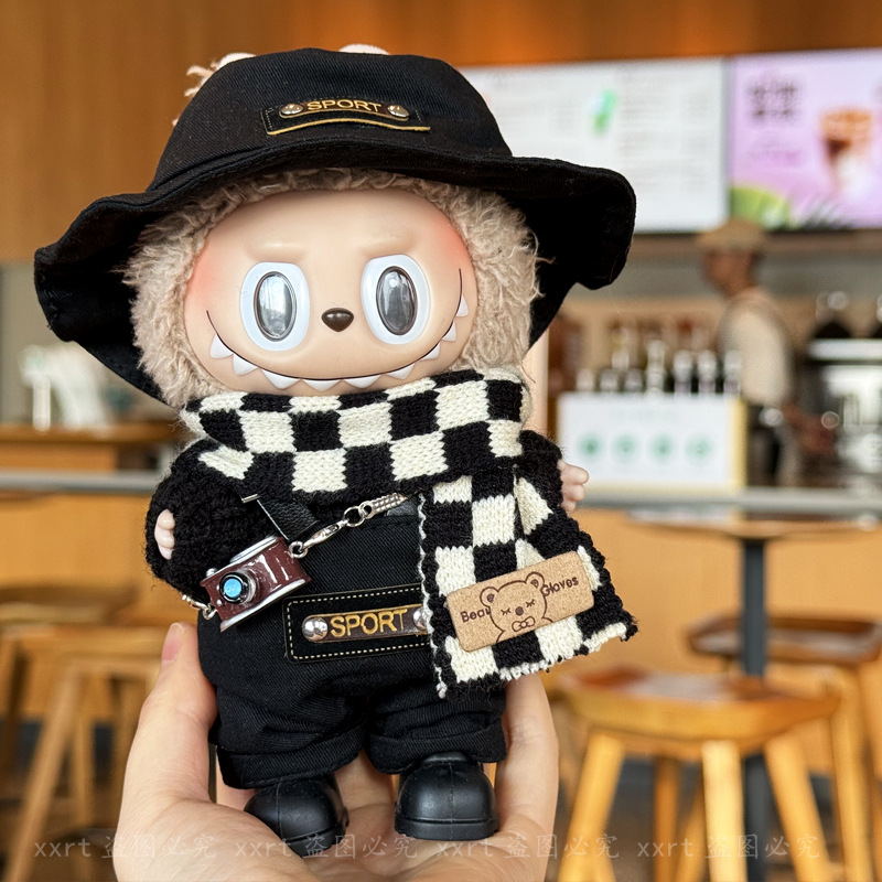 Labubu anime 17cm doll change clothes (only clothes)