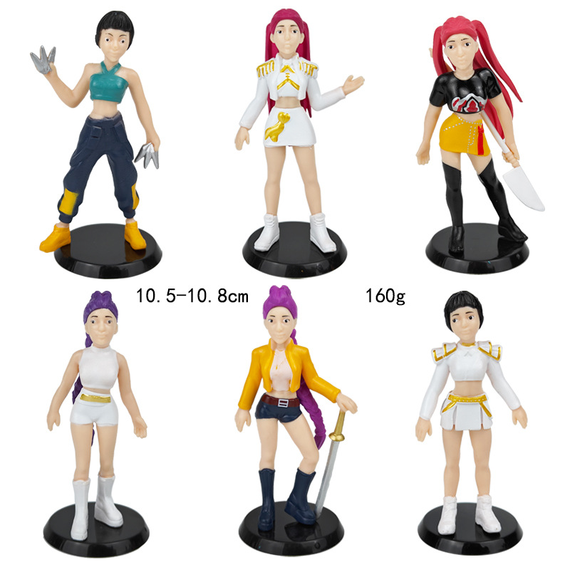 Kpop demon hunters anime figure set