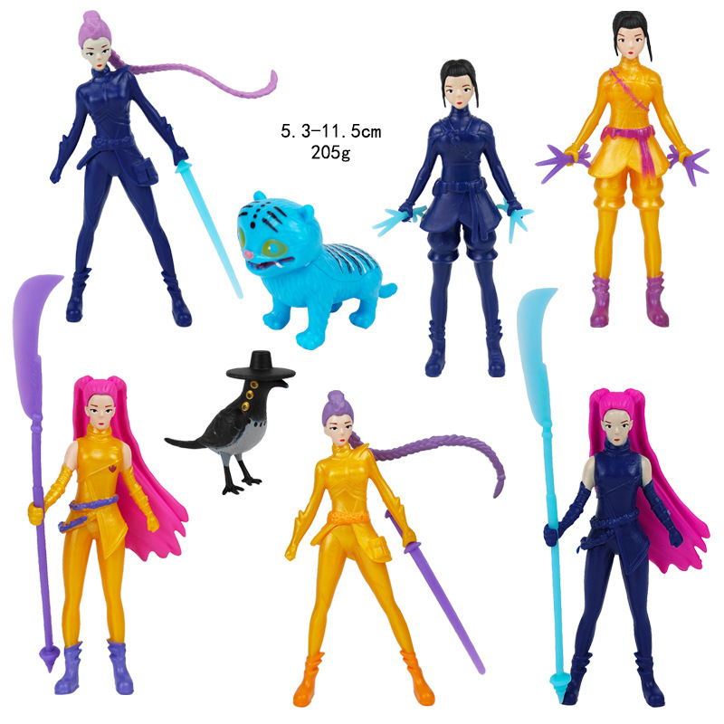 Kpop demon hunters anime figure set