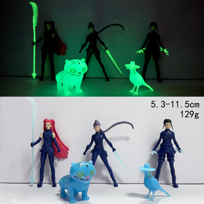 Kpop demon hunters anime figure 5.3-11.5cm 5pcs a set