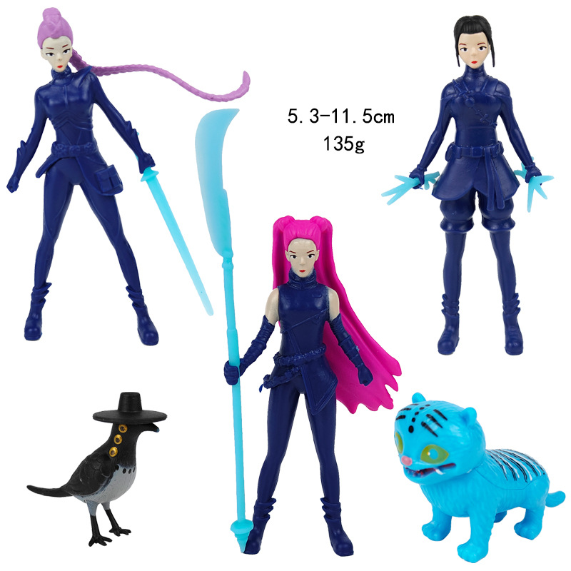 Kpop demon hunters anime figure 5.3-11.5cm 5pcs a set