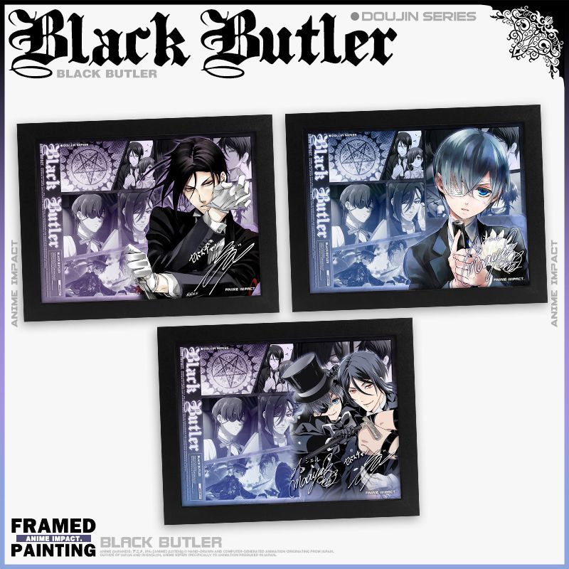 Kuroshitsuji anime Picture frame painting