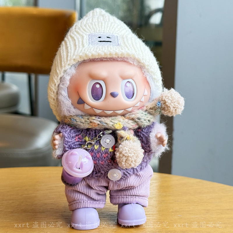 Labubu anime 17cm doll change clothes (only clothes)