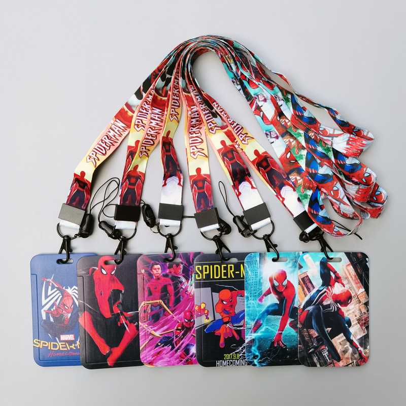 spider man anime lanyard phonestrap7*11cm price for 10 pcs