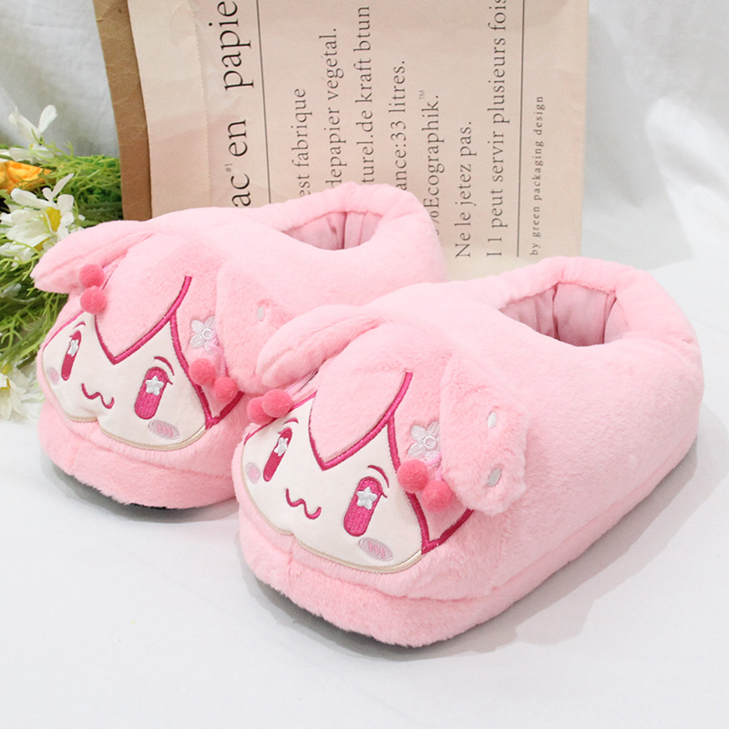 Hatsune Miku anime plush slippers ( one size 35-42 )