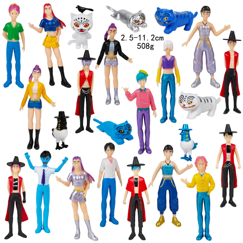 Kpop demon hunters anime figure 24pcs a set