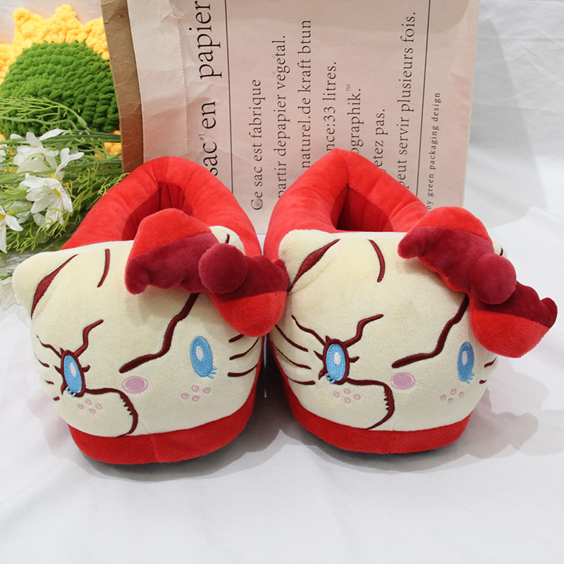 Kuromi anime plush slippers ( one size 35-43 )