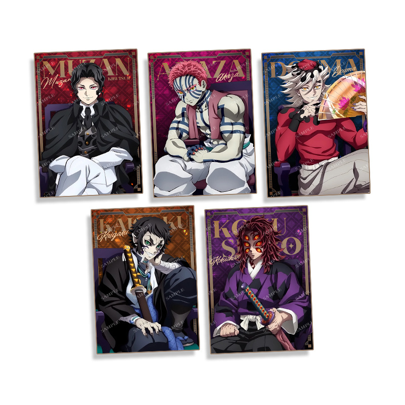 Demon slayer kimets anime card 10 pcs a set