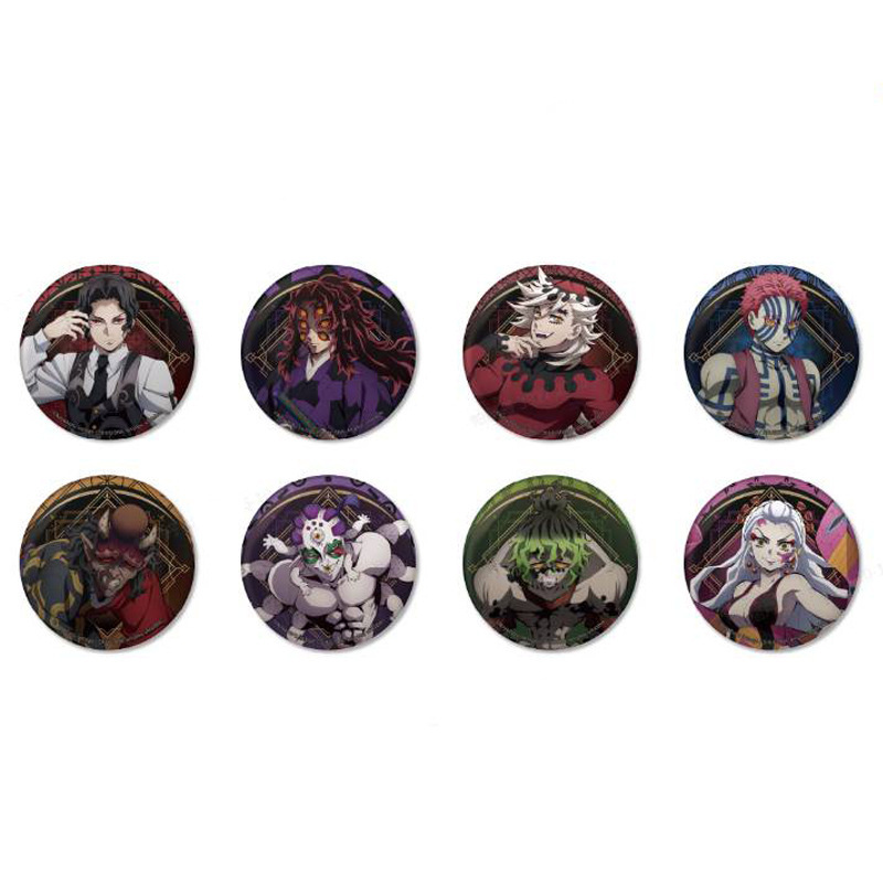 Demon slayer kimets anime pin 8pcs a set