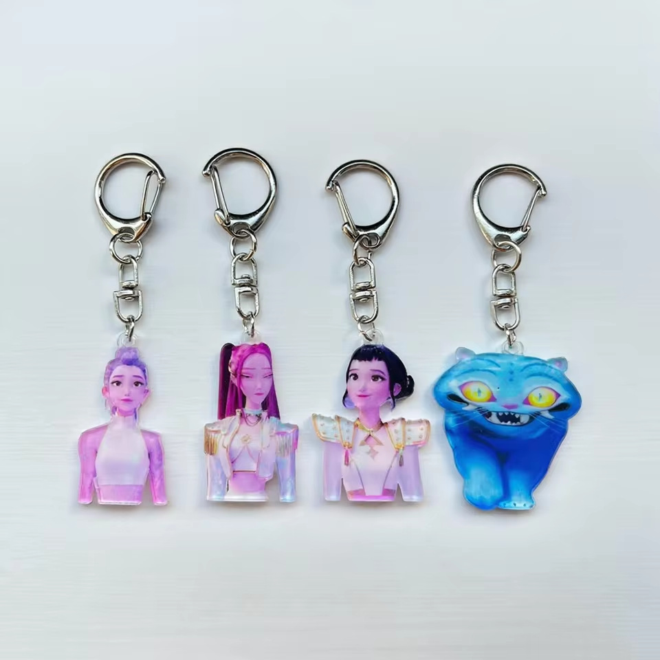 Kpop demon hunters anime keychain