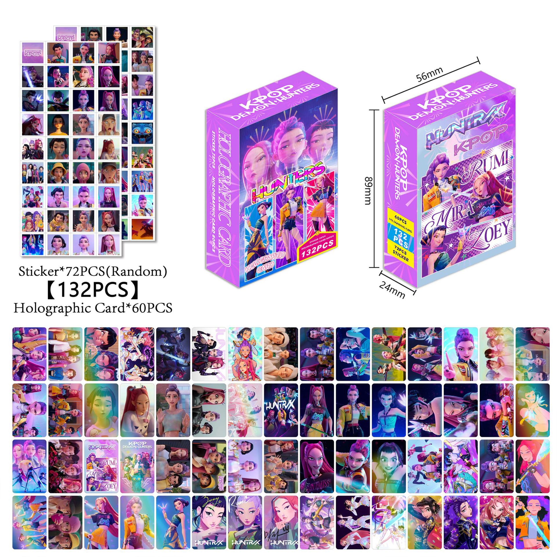Kpop demon hunters anime lomo cards price for a set of 132 pcs