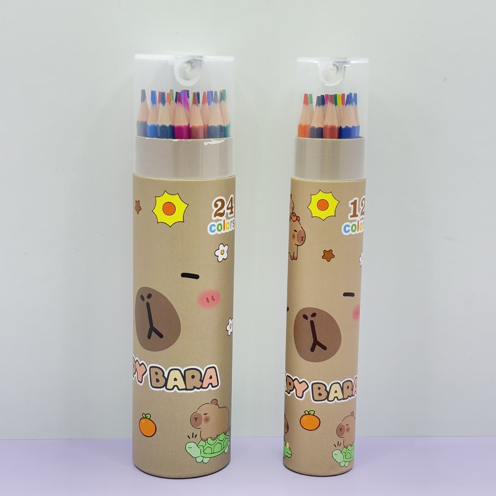 Capybara anime colored pencil set 24 pcs a set