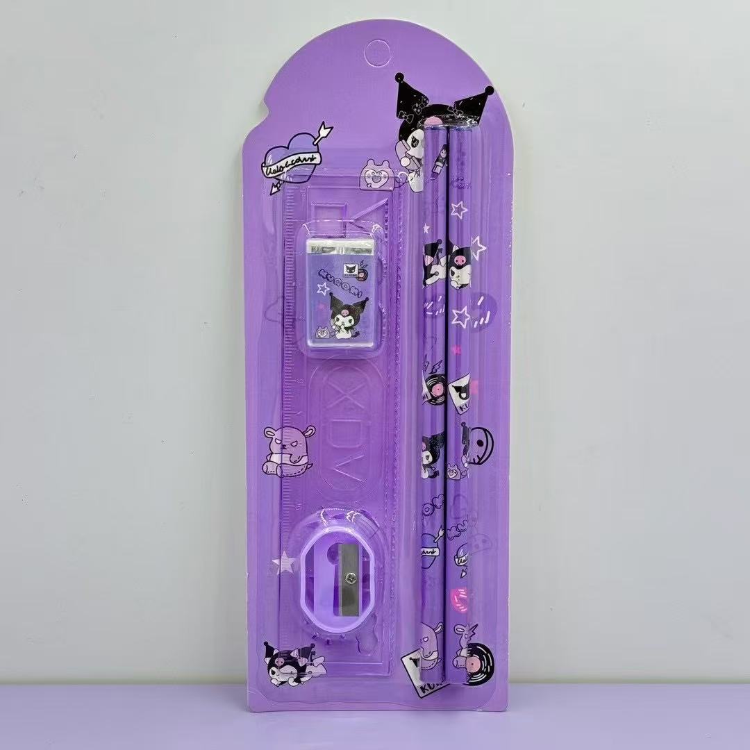 Kuromi anime pencil set 24 pcs a set