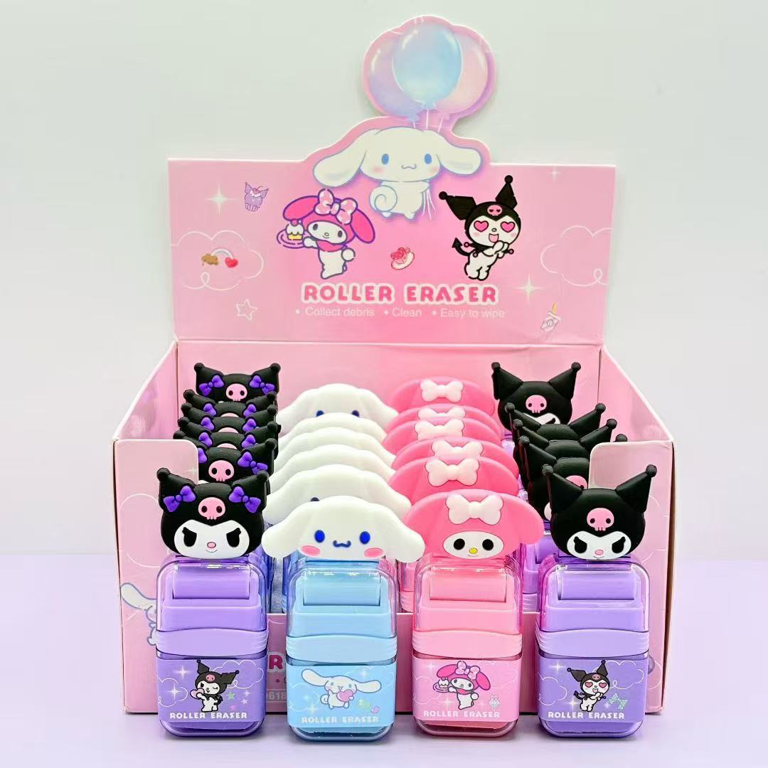 Kuromi anime eraser 24 pcs a set